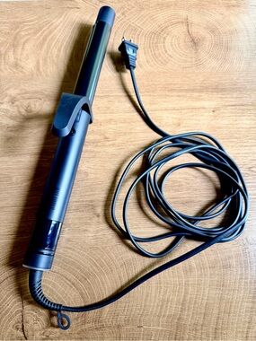 Hot Tools Professional 1” Black Gold Curling Iron - all black, adjustable heat